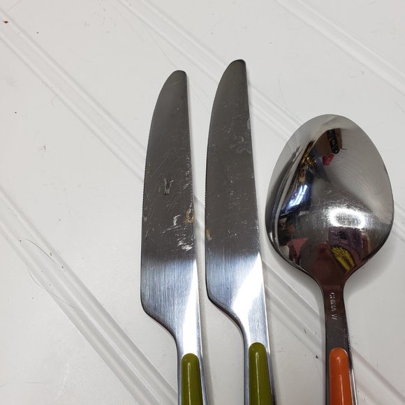 Fiesta 5-Piece Merengue Flatware Silverware Stainless Steel Multicolor - Picture 4 of 5